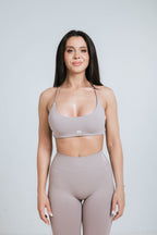 Twisted-back Bra Mocha