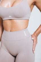 Twisted-back Bra Mocha