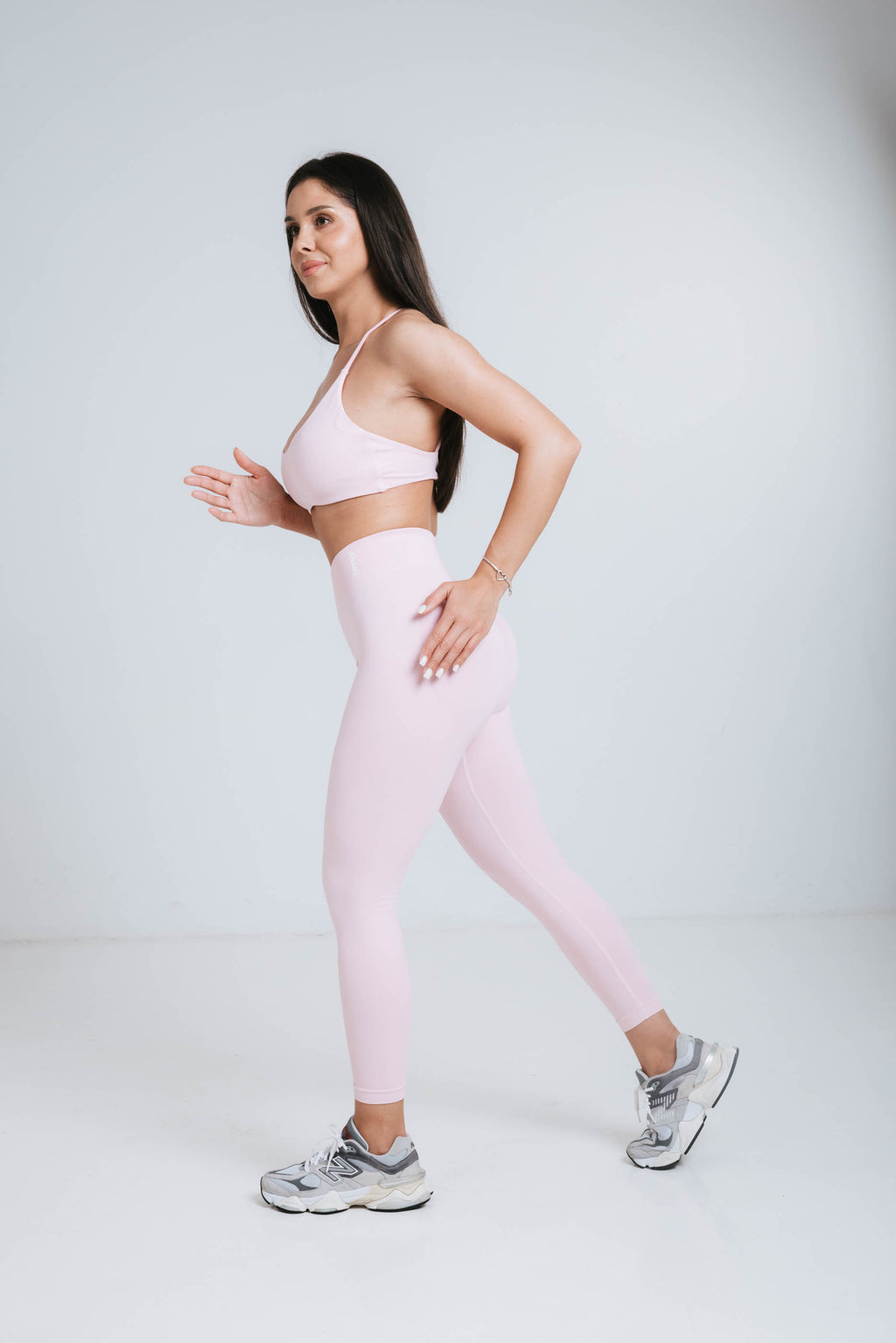 High-waist Leggings Pink