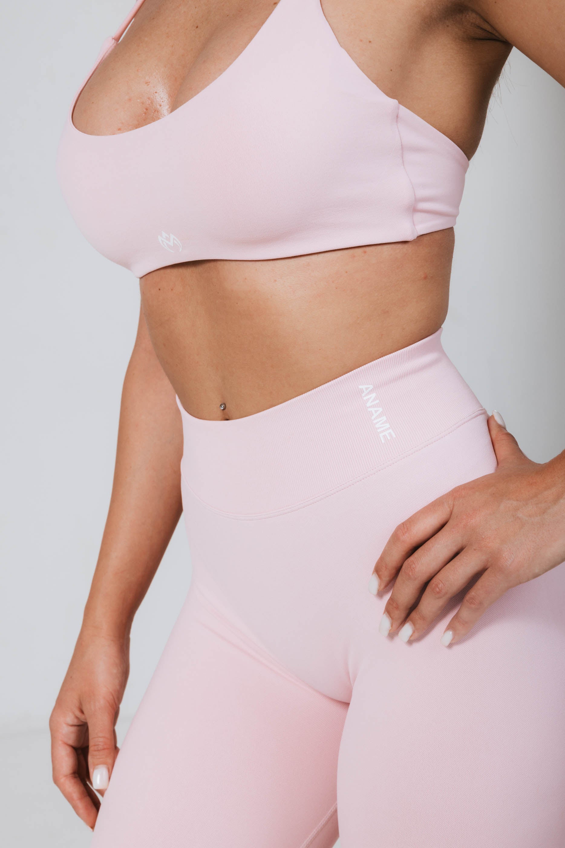 High-waist Leggings Pink